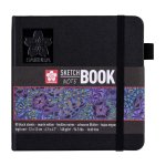 Sakura Sketch Notebook 12x12cm - Black Sheets