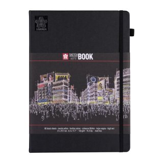 Sakura Sketch Notebook 21x29.7cm - Black Sheets