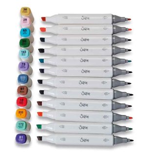 Sizzix Permanent Pens 12pk - Assorted Colours