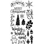 Sizzix Clear Stamps - Winter Phrases - Katelyn Lizardi
