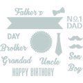Sizzix Thinlits Die Set - Male Occasions