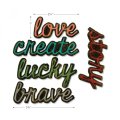 Sizzix Tim Holtz Alterations Thinlits Die Set - Shadow Script #1 