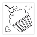 Sizzix Framelits Die and Stamp Set - Cupcake