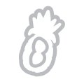Sizzix Framelits Die and Stamp Set - Sunny Pineapple