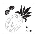 Sizzix Framelits Die and Stamp Set - Sunny Pineapple