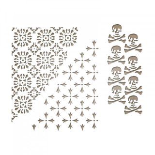 Sizzix Tim Holtz Alterations Thinlits Die Set - Mixed Media Halloween #2