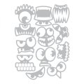 Sizzix Thinlits Die Set - Frightening Faces