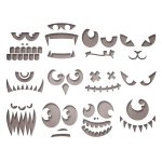 Sizzix Thinlits Die Set - Frightening Faces