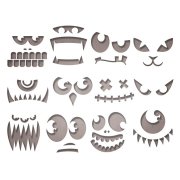 Sizzix Thinlits Die Set - Frightening Faces