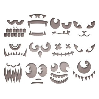 Sizzix Thinlits Die Set - Frightening Faces