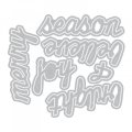 Sizzix Tim Holtz Thinlits Die Set - Shadow Script Christmas