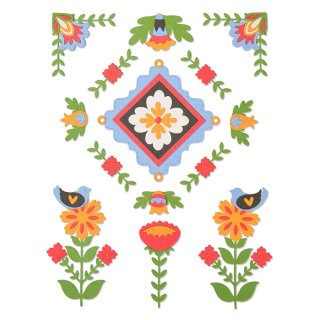 Sizzix Thinlits Die Set - Folk Art Elements