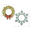 Sizzix Tim Holtz Thinlits Die Set - Wreath & Snowflake