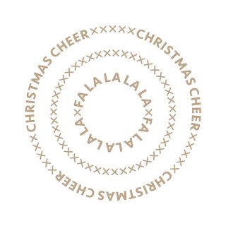 Spellbinders Glimmer Hot Foil Plate - Christmas Essential Glimmer Circles