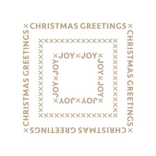 Spellbinders Glimmer Hot Foil Plate - Christmas Essential Glimmer Squares