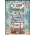 Stamperia Rice Paper A4 - Atelier Luggage