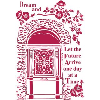 Stamperia G Stencil 21x29.7cm - Lady Vagabond Dream