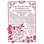 Stamperia G Stencil 21x29.7cm - Romantic Journal Flower With Frame
