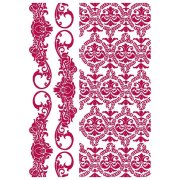 Stamperia G Stencil 21x29.7cm - Romantic Journal Border And Texture
