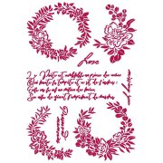 Stamperia G Stencil 21x29.7cm - Journal Garlands Love