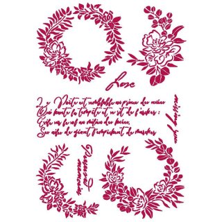 Stamperia G Stencil 21x29.7cm - Journal Garlands Love