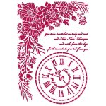 Stamperia G Stencil 21x29.7cm - Romantic Journal Clock