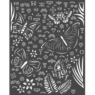 Stamperia 20x25cm Media Stencil - Amazonia Butterflies