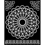 Stamperia 20x25cm Media Stencil - Atelier Round Lace