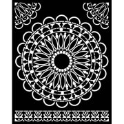 Stamperia 20x25cm Media Stencil - Atelier Round Lace