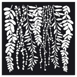 Stamperia 30x30cm Mixed Media Stencil - Leaves