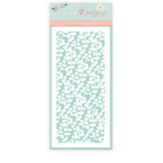 Stamperia 12x25cm  Media Stencil - Circle of Love Texture Branches