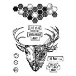 Mixed Media Art Cling Stamp