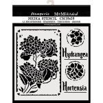 Stamperia 18x18cm Media Stencil - Hortensia Frames