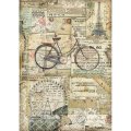 Stamperia Rice Paper A4 - Bicycle