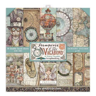 Stamperia 12x12 Scrapbooking Pad - Sir Vagabond