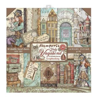 Stamperia 12x12 Scrapbooking Pad - Lady Vagabond