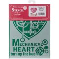 Stamperia D Stencil 20x15cm - Mechanical Heart