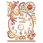Stamperia G Stencil 21x29.7cm - Take Your Time