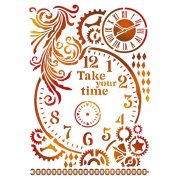 Stamperia G Stencil 21x29.7cm - Take Your Time