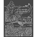 Stamperia 20x25cm Media Stencil - Whale