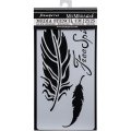 Stamperia 12x25cm Stencil - Feathers