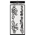 Stamperia 12x25cm Media Stencil - Christmas Borders