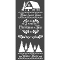Stamperia 12x25cm Media Stencil - Winter Magic