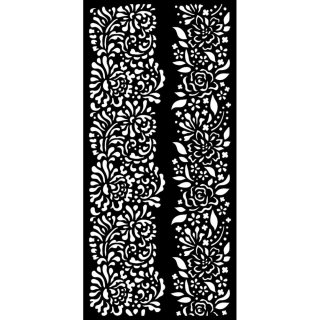 Stamperia 12x25cm Thick Stencil - Garden of Promises Borders