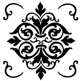 Stamperia 18x18cm Stencil - Decor