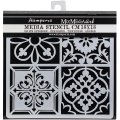 Stamperia 18x18cm Stencil - Tile