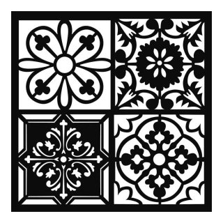 Stamperia 18x18cm Stencil - Tile