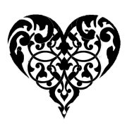Stamperia 18x18cm Stencil - Heart