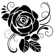 Stamperia 18x18cm Stencil - Rose