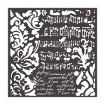 Stamperia 18x18cm Stencil - Wallpaper Fantasy